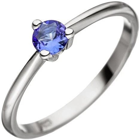 Colfem Ring 585 Weißgold, Tansanit, Damen, Größe 54 - Bild 1