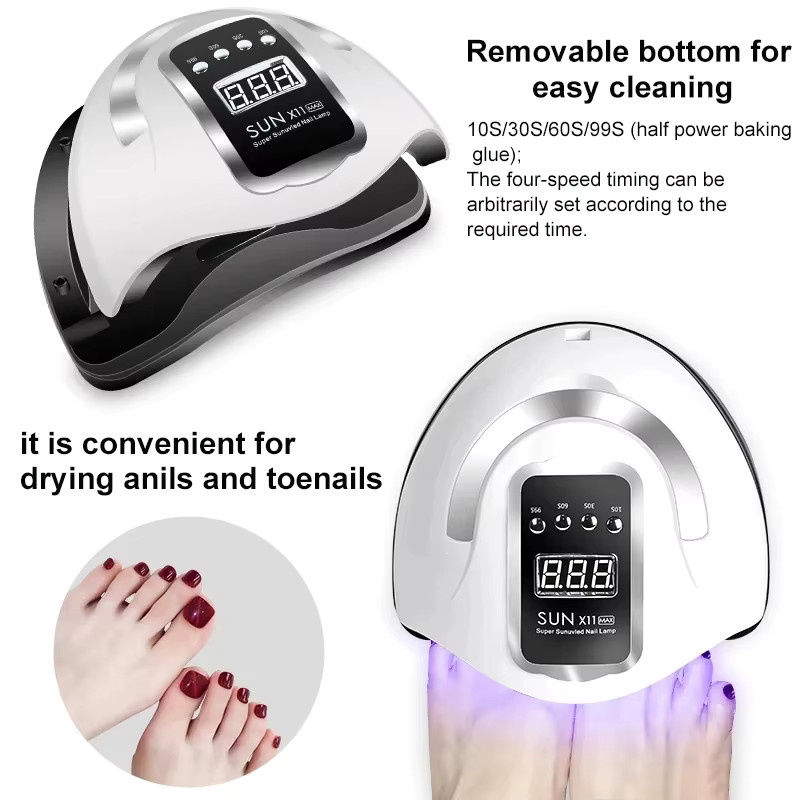 LNWPYH Nageltrockner LED-Nagellampe mit UV-Licht und LCD-Display, Unisex - Bild 3