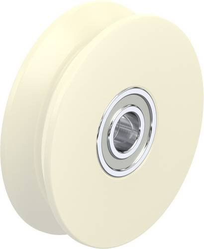 Blickle Doppel-Spurkranz-Rad DSPKGSPO 120K in Weiß oder Beige mit 120 mm Durchmesser und 200 kg Tragfähigkeit - Bild 1