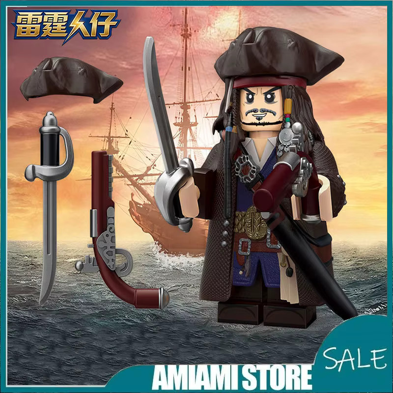 Bandai Captain Jack Navy Pirates Sparrow Karibik Bausteine Figur, Einzelfigur - Bild 1