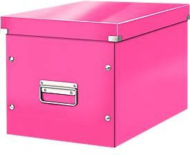 Leitz Archivbox Click & Store WOW Cube L, A4, pink/grau - Bild 1
