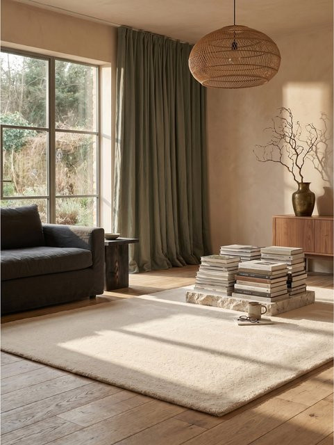 RUTOR Kadima Design Kurzflor Teppich Beige B: 200 cm, T: 280 cm - Bild 1