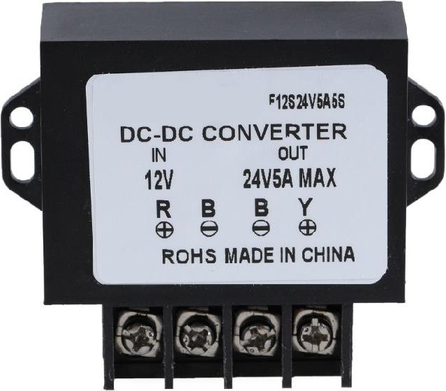 Wasserdichter 12V auf 24V Step-up Spannungsregler Konverter 5A 120W Stromversorgung für Auto und LED-Licht in Weiß - Bild 1