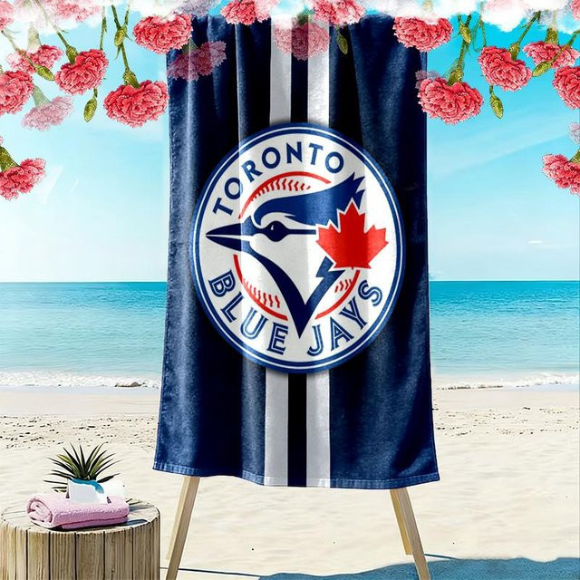 NuanSue Home Toronto Blue Jays Strandtuch, blau, B/B: 70 x 140 cm - Bild 1