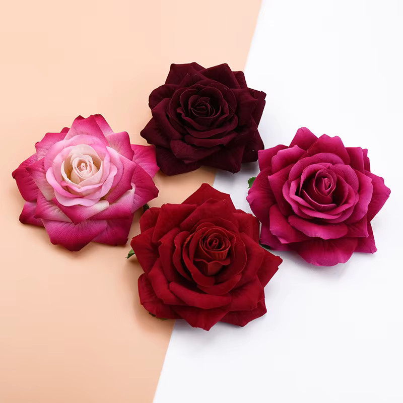 Künstliche Flanell-Rosen von smr in Multicolor für Hochzeit, Weihnachten und Scrapbooking - Bild 2