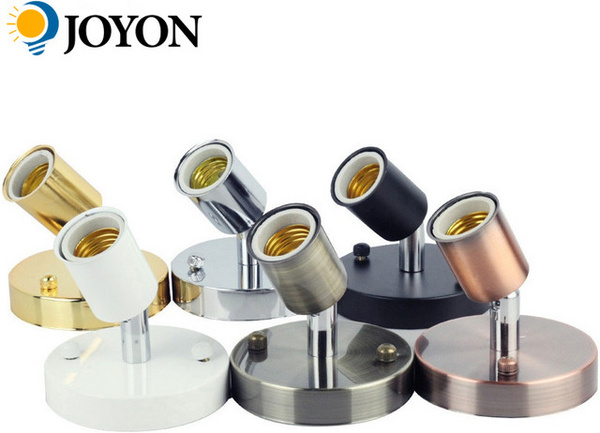 JOYINLED Wandlampen Sockel aus Metall im Antik-Stil für E27 Edison Glühlampen, Mehrfarbig