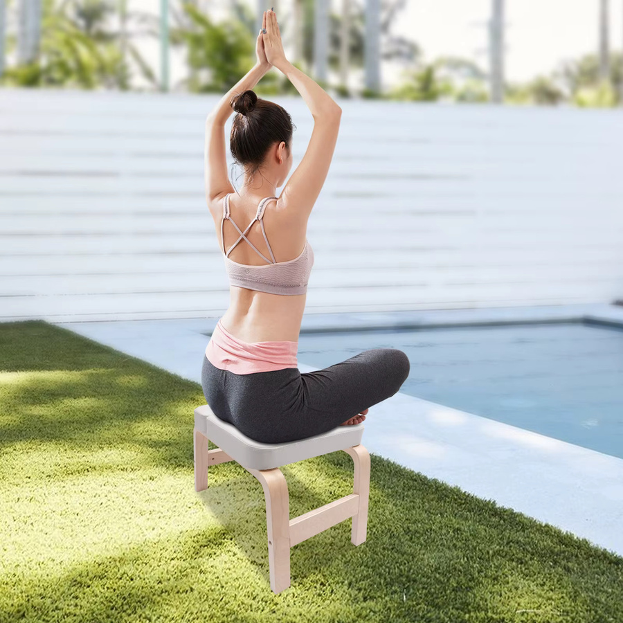 Bymaocar Yoga-Umkehrstuhl Kopfständer in Weiß für dein Heim-Fitnessstudio - Bild 3