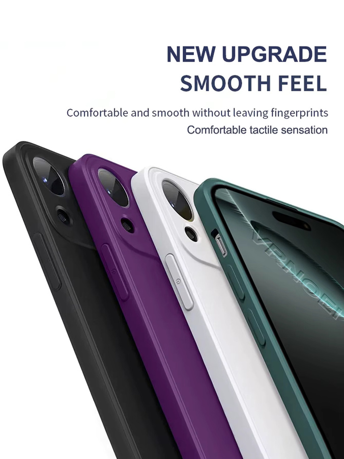 VOUVI Objektivschutzhülle für iPhone 11 bis 17 Pro Max und Air 14 bis 16 Plus in Schwarz - Bild 4