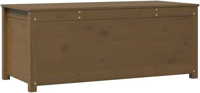 vidaXL Truhe aus massivem Kiefernholz in Honigbraun, B/T/H: 110 x 50 x 45,5 cm - Bild 1