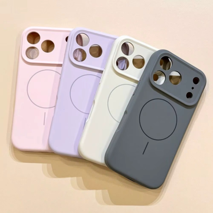 Apple Handyhülle aus flüssigem Silikon mit Magnetfunktion für MagSafe, Gelb, kompatibel mit iPhone 17 Air, iPhone 16, iPhone 15 Plus, iPhone 14 und iPhone 13 Pro Max - Bild 4