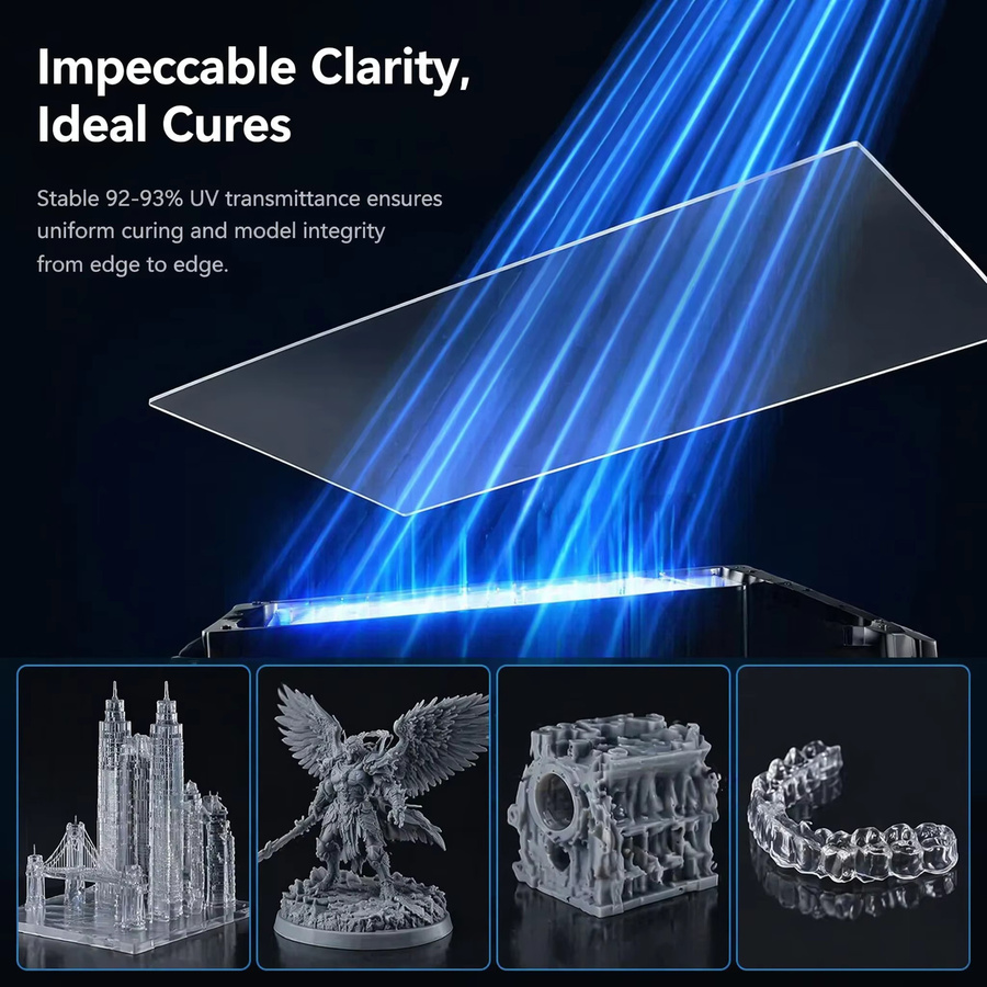 3 Stück VOLFAN ACF-Ablösefolie transparent, B: 29,0 cm x H: 45,0 cm, kompatibel mit Phrozen Sonic Mega 8K 8KS V2, ANYCUBIC M7 Max und Creality Halot Max Resin 3D-Drucker - Bild 5