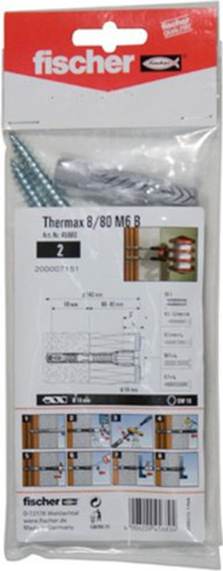 Fischer Abstandsmontagesystem Thermax 10/160 M10 B aus Stahl und Kunststoff, bunt - Bild 2