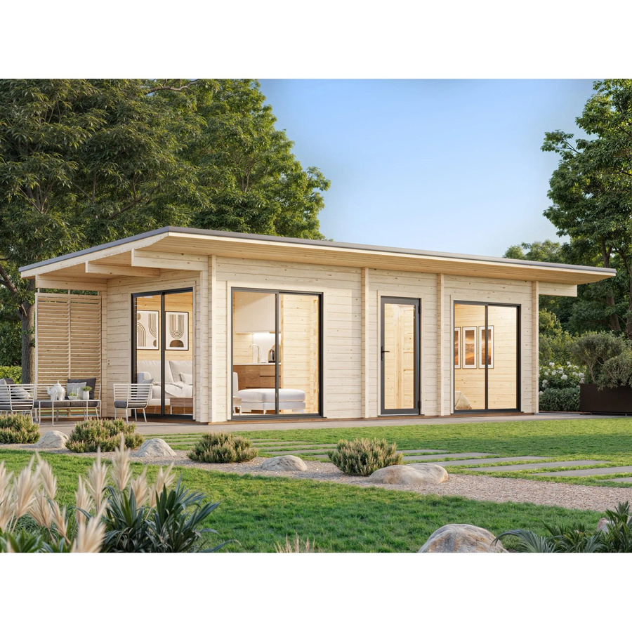 Palmako Gartenhaus Cecilia aus Fichte in Braun mit Pultdach, B/T/H: 1030 x 460 x 278 cm - Bild 2