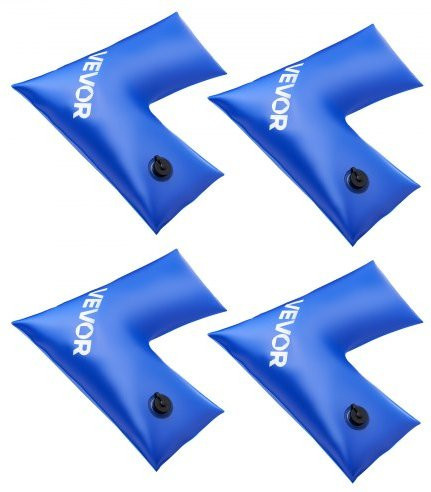 VEVOR Corner Pool Water Tubes 4er Pack, Eck-Wasserbeutel für Poolabdeckungen aus robustem PVC, B/T/H: 57,0 x 56,5 cm - Bild 1