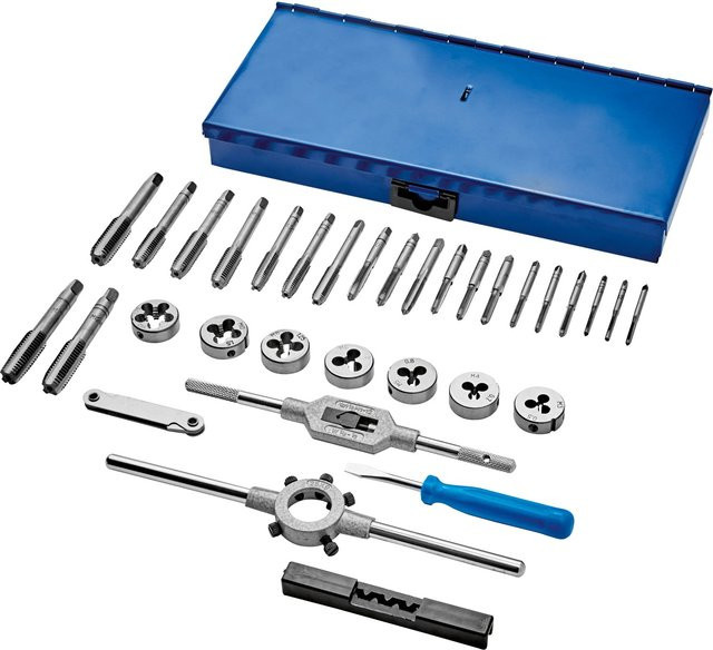 LUX-TOOLS Gewindeschneidsatz 32-teilig aus Stahl in Multicolor - Bild 1