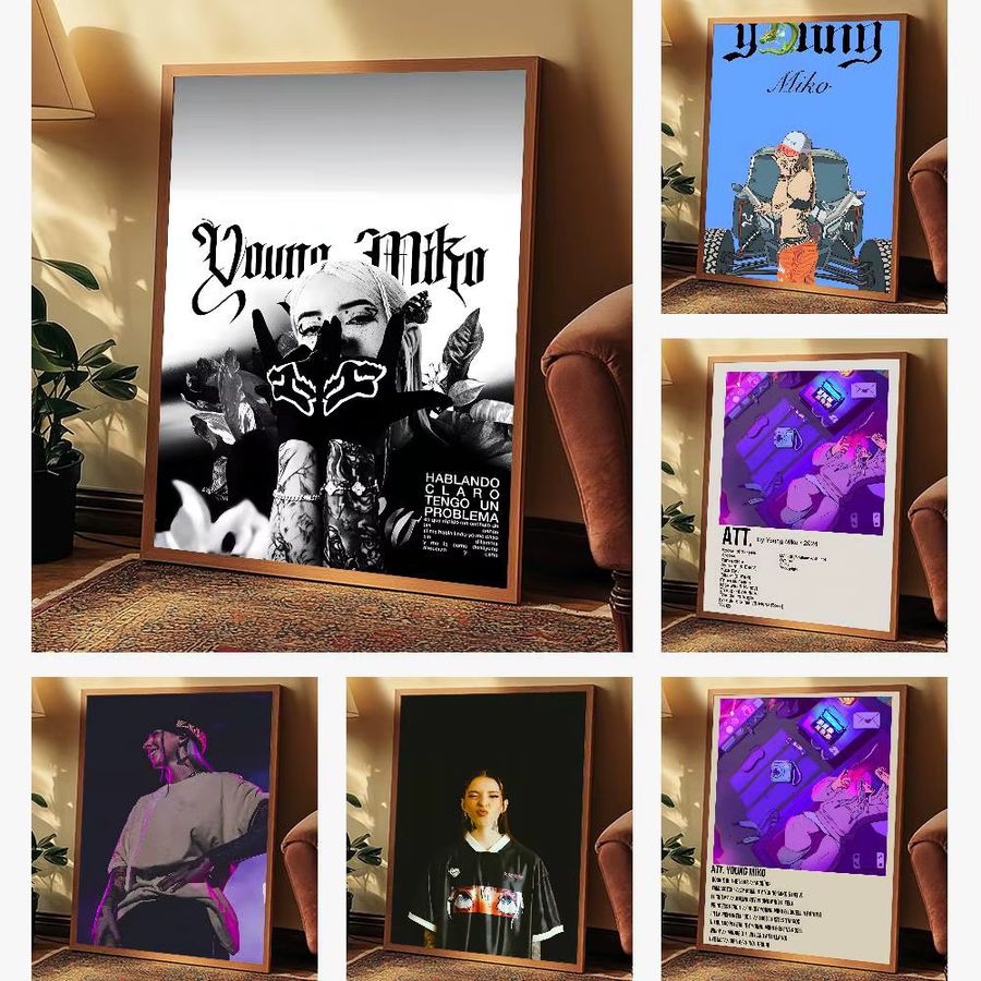 Y-Young M-Miko RAPPER Poster Kunst für deine Wanddekoration im Wohnzimmer oder Schlafzimmer - Bild 3