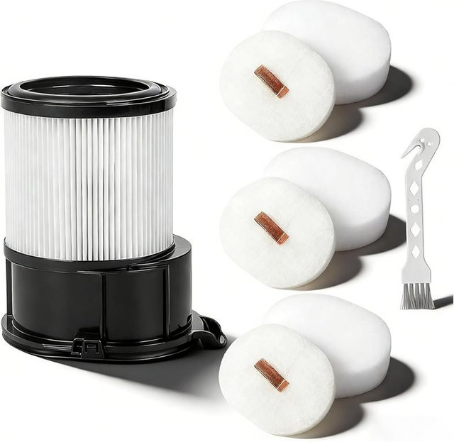 INLIG Ersatz-Vakuumfilter für Shark Reiniger der Modelle IP3251, IP3251C, IP3252, IP3251EUT, IP1251 und IP1250 in Weiß und Braun - Bild 1