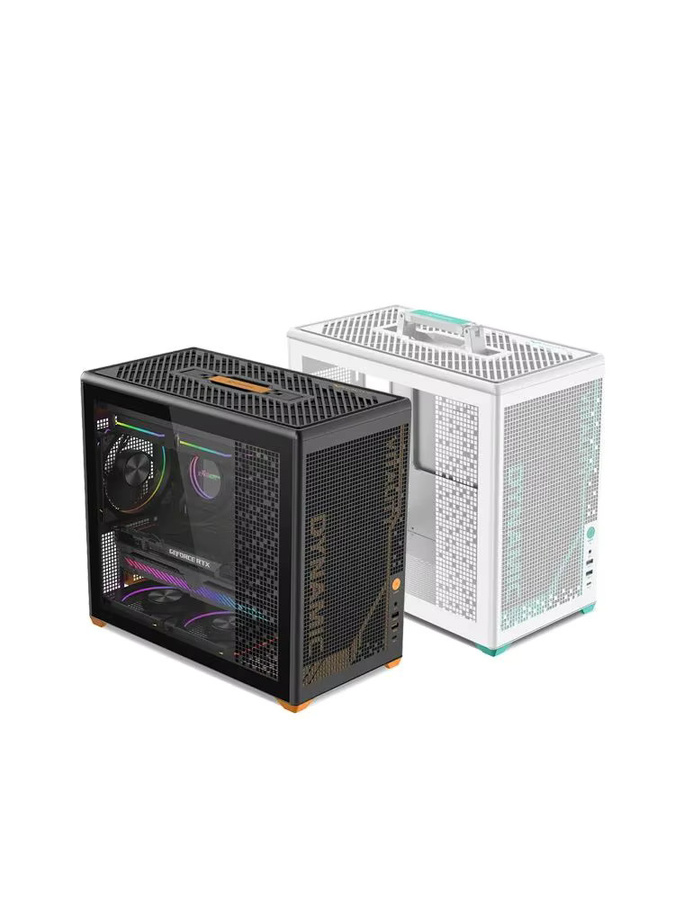 Power Train P80 Open-Frame-Gehäuse für MATX und ITX Desktop-PCs in Weiß mit Unterstützung für 240mm Wasserkühlung - Bild 4