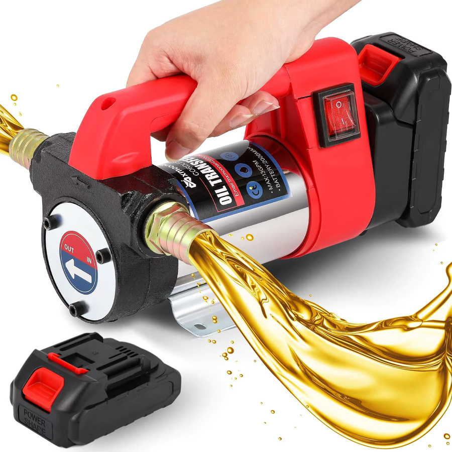 Makita 12-V-Diesel-Transferpumpe in Rot, kabellose Ölpumpe für Kerosin, Diesel und Benzin mit 990 W - Bild 6
