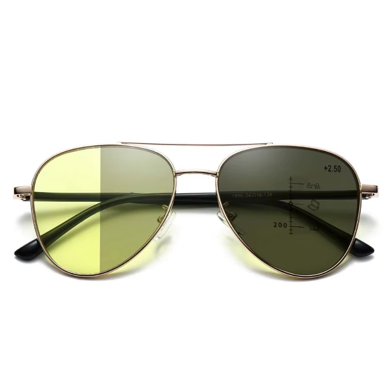 ERIKOLE Lesebrille Aviator, Vollrand, Metall, Gold - Bild 2