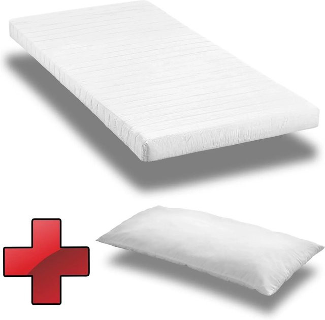 Matratzen Discount Komfortschaummatratze K10 in Weiß mit Mikrofaser-Bezug, H3, B: 90 cm, T: 200 cm - Bild 1