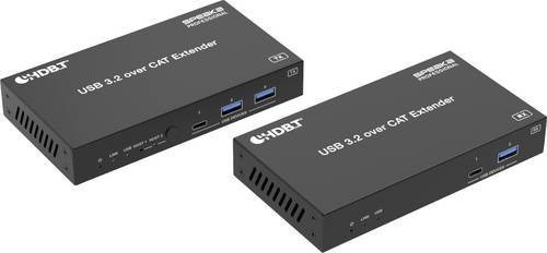 SpeaKa Professional SP-USBE-830 KVM-Extender mit 7+2 Ports, PC-steuerbar, Schwarz - Bild 1