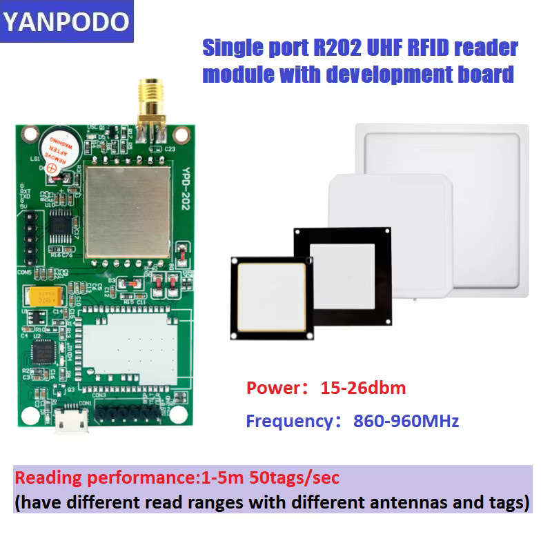UltraRFID R200-Chip UHF-RFID-Lesemodul in Grün mit großer Lesereichweite und Multi-Interface WLAN, USB-C, RS232 und TTL UART für Raspberry Pi und Arduino inklusive SDK - Bild 3