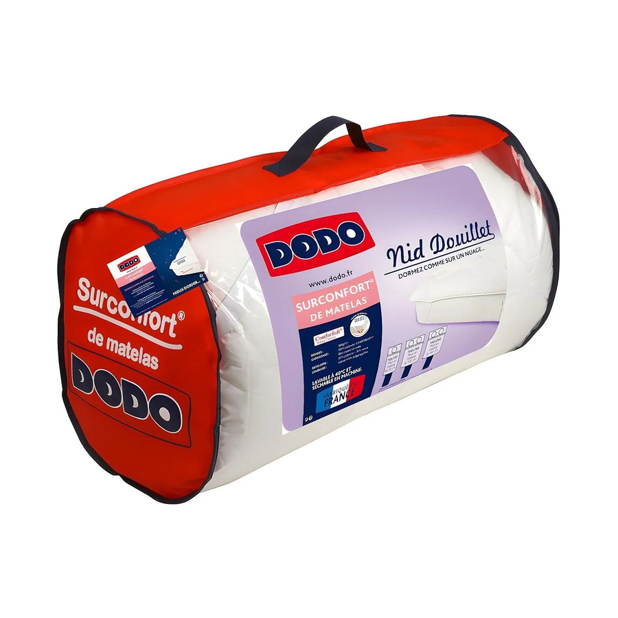 Vente-unique Topper Nid Douillet Weiß 190 cm - Bild 2