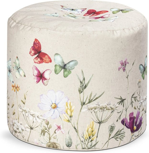 Sitting Point Hocker DotCom Blumenwiese Bunt - Bild 1