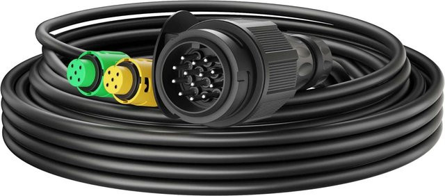 Xpotool 13-poliger Anhänger Kabelsatz mit 5m Kabel in Grün, Gelb und Schwarz - Bild 1