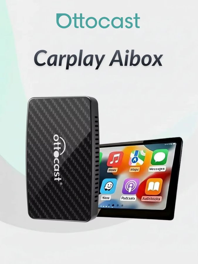 Ottocast Play2video Pro AI Box Wireless CarPlay und Android Auto Adapter mit Netflix und Full HD Videowiedergabe in Schwarz - Bild 6