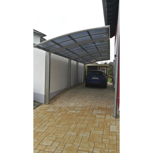 Ximax Doppelcarport Portoforte-60 Tandem in Edelstahl-Look, Farbe: silberfarben, B/T: 270,4 x 982,6 cm - Bild 4