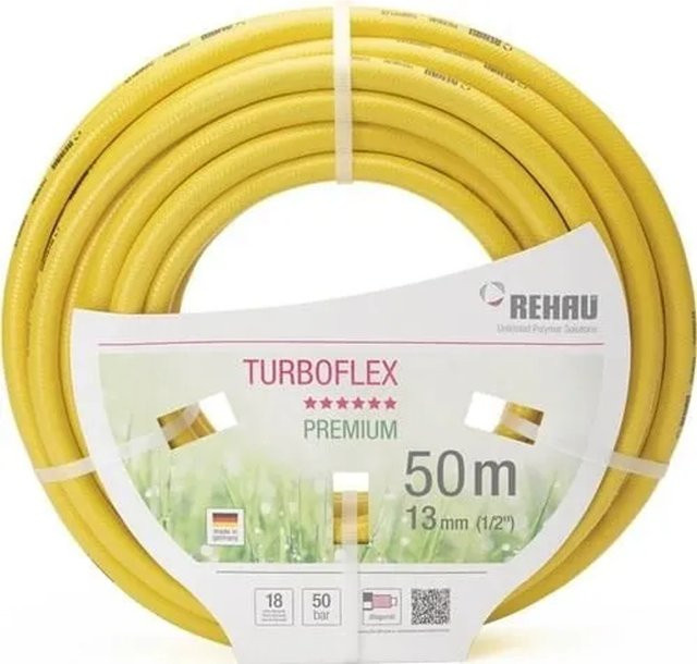 REHAU Wasserschlauch Turboflex in Gelb aus PVC mit Textileinlagen - Bild 1