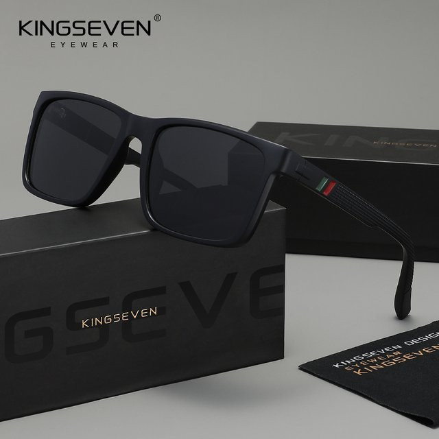 KINGSEVEN Sonnenbrille, Vollrand, Square, Kunststoff, Unisex - Bild 1