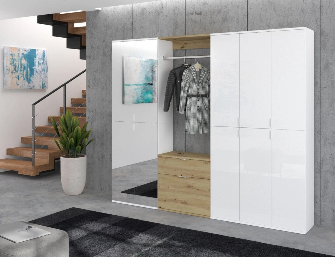 Garderobe Set Line-Up von Inn.Furn in Eiche, modern, B/T/H: 61 x 34 x 62 cm - Bild 3