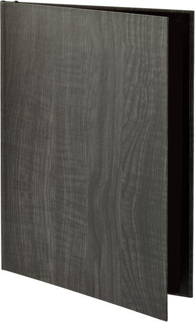 VEGA Speisekarte Lenio A4 in Anthrazit, ohne Prägung, B: 23,8 cm, H: 32,6 cm - Bild 1