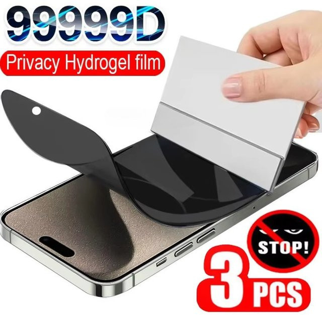 Anti Spy Hydrogel Displayschutzfolie für Samsung Galaxy S25 FE Ultra S24 FE S23 S22 A56 5G A16 A55 A54 A26 A36 A06 - Bild 1