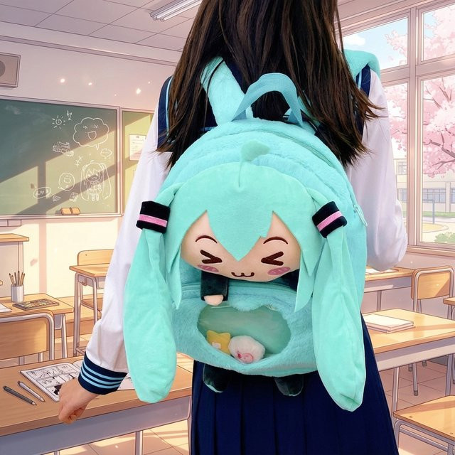 bilibili Hatsune Miku Plüsch Puppe, Rucksack, Tasche - Bild 1