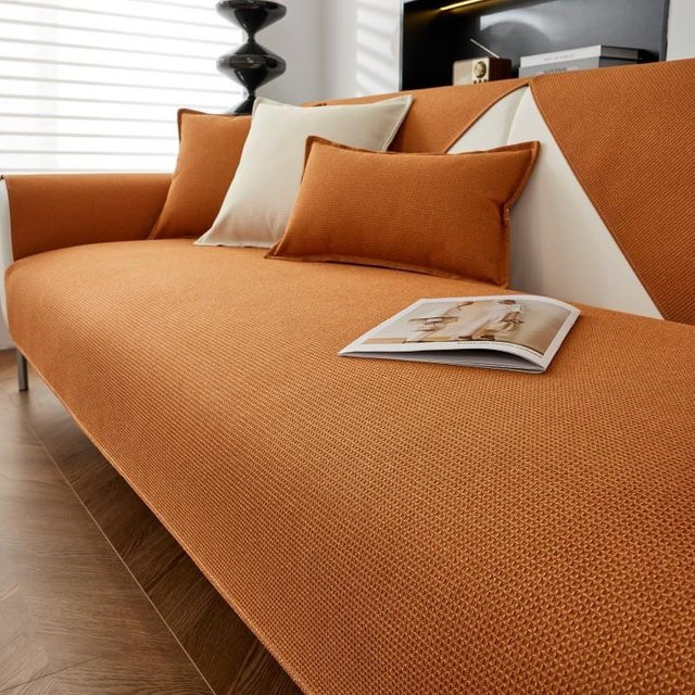 Wasserdichte und rutschfeste Sofa Abdeckung von wohnkultur in Orange, B/B: 110 x 210 cm - Bild 1