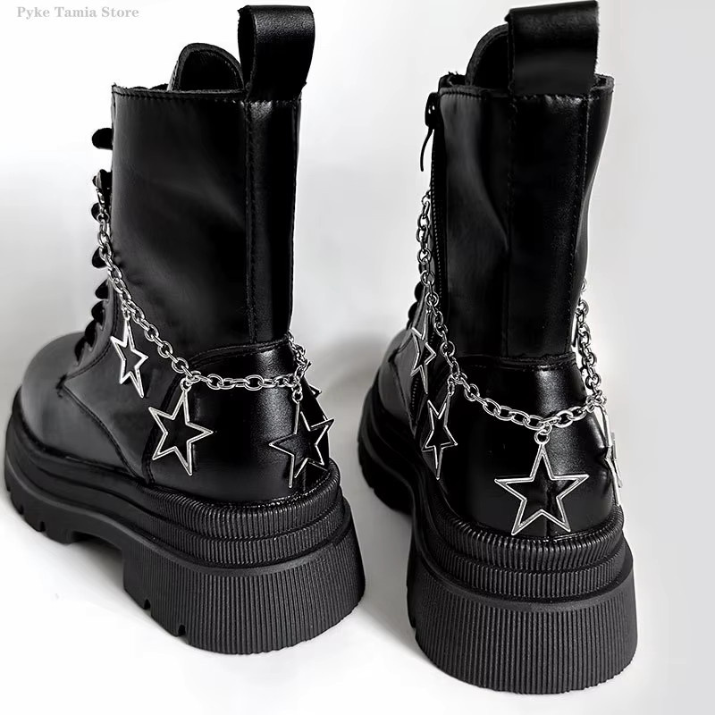 CHUJIE Schuhkette mit Sternen, Herzen und Pentagrammen, Damen - Bild 2
