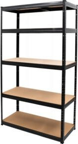 STIER Steck-Fachbodenregal aus Stahl in Grau mit verstellbaren Fachböden, H x B x T: 180 x 120 x 45 cm - Bild 1
