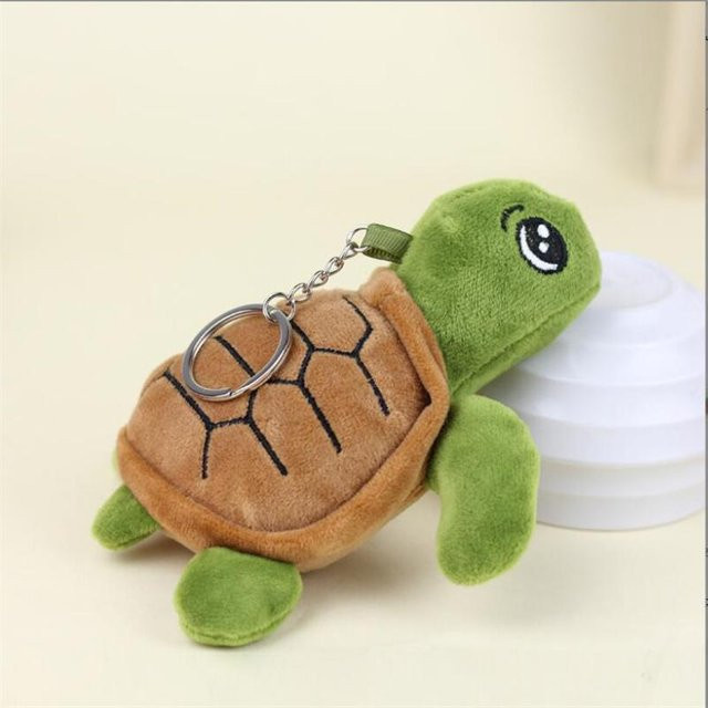 BC Pet Supplies Schlüsselanhänger Meeresschildkröte, Stofftier, 14 cm, beige, Unisex - Bild 1