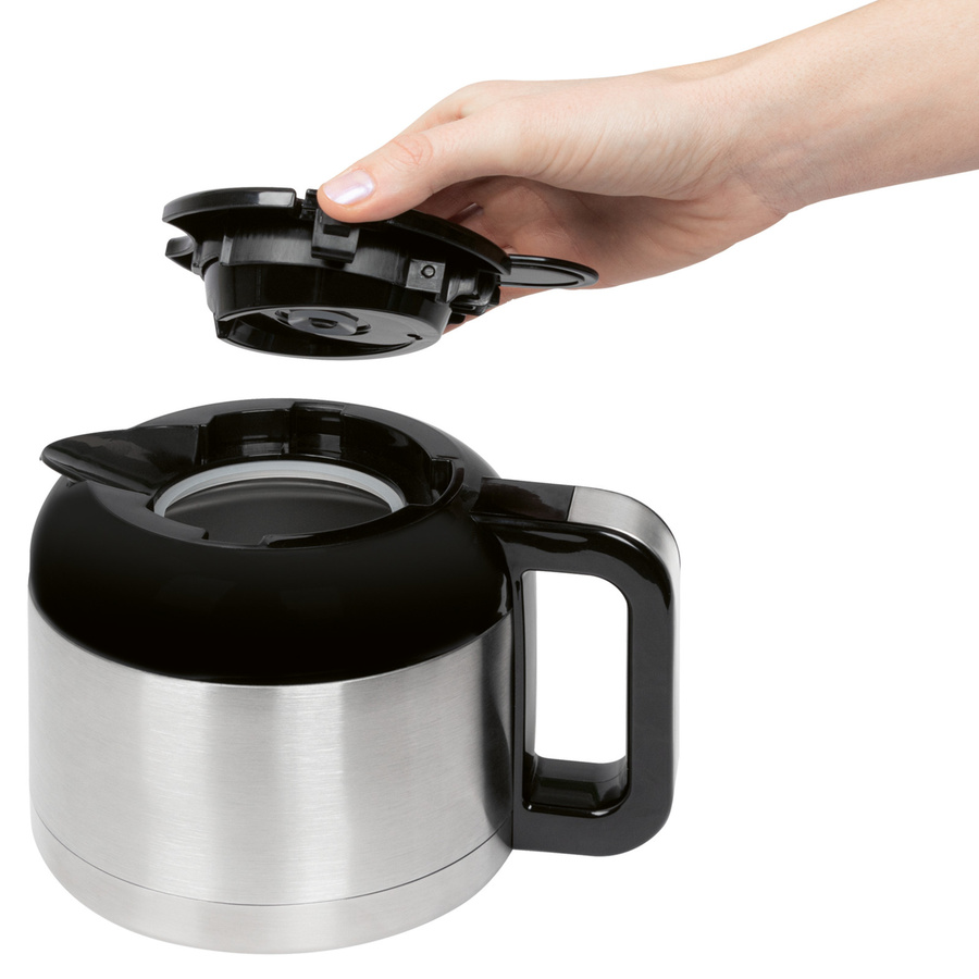 Clatronic Filter-Kaffeemaschine KA 3805 in Schwarz/Edelstahl mit Thermokanne und Abschaltautomatik - Bild 2