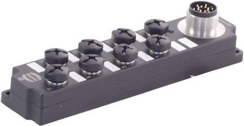 HARTING Sensor/Aktorbox passiv Multipolverteiler in Grün, Gelb und Schwarz - Bild 1