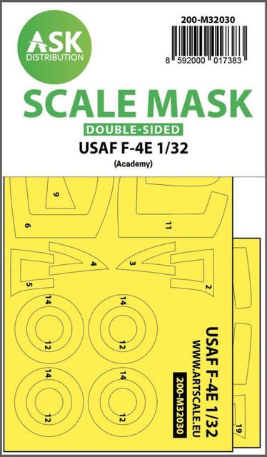 Academy USAF F-4E Phantom Viet-Nam war, Double-sided mask - Bild 1