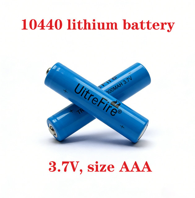 Wiederaufladbare nunuoey 10440 Lithium-Batterie in AAA-Größe, 3,7V, 1000mAh, Blau - Bild 1