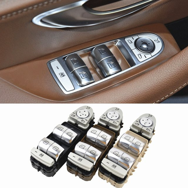 Malcayang Fensterheberschalter 2229056800/A für Mercedes-Benz C-Klasse W205, C300, C63, C350e, W253, W222 in Weiß - Bild 1