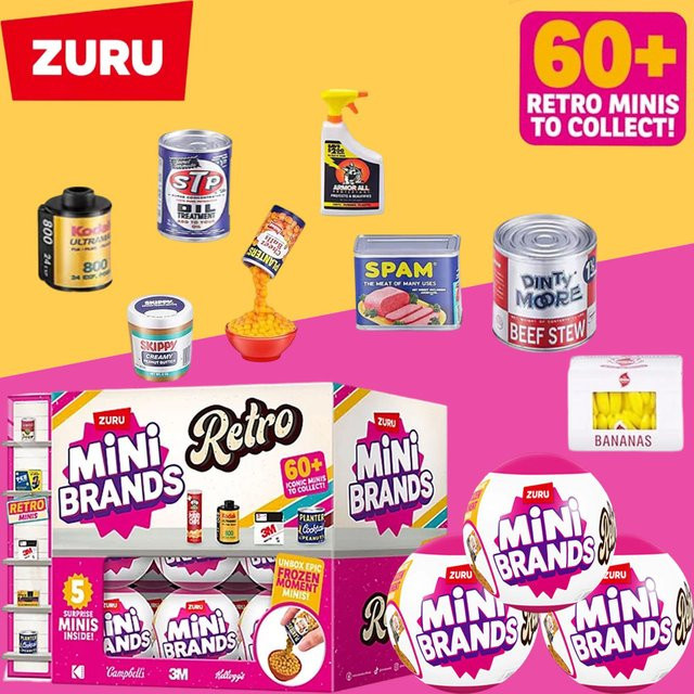 Zuru Mini Brands Retro Ball, Mystery Box, Sammelspielzeug - Bild 1