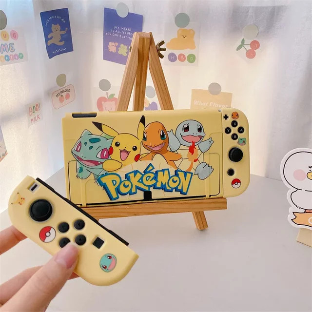 Pikachu Schutzhülle für Nintendo Switch OLED in Gelb - Bild 1
