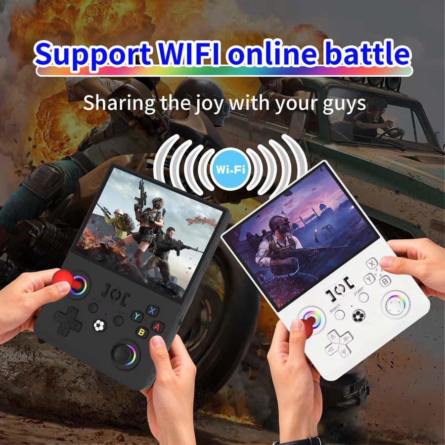 WDXSKY R36MAX2 Retro Handheld-Spielkonsole mit 4,5 Zoll HD-Bildschirm in Schwarz oder Weiß - Bild 4